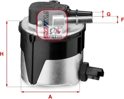 Produktbild von Kraftstofffilter SOFIMA S 5170 GC für FORD Fiesta Mk6 Schrägheck (JA8, JR8) Filtereinsatz