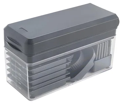 Image de metaltex 194850000 metaltex 12 en 1 Coupe-légumes et fruits Slice-Cube, gris