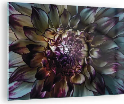 Produktbild von Bilder auf glas - Einteilig - Blätter Agave Blume - 70x50cm - Glasbilder - Wandbilder - Bilder - zum Aufhängen bereit - Wanddekoration aus Glas - Glas Bilder - Wandbild auf Glas - GAA70x50-5122