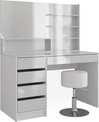 Produktbild von Schminktisch Vicco Sherry Weiß 120 cm mit Hocker, Model 41291