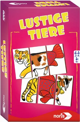 Produktbild von Noris Spiele Lustige Tiere - Mitbringspiel; 606094212
