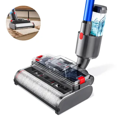 Produktbild von Bürsten-Mopp-Aufsatz, kompatibel mit Dyson V7 V8 V10 V11 V15 Staubsauger, elektrischer Bodenwischer mit Tank für sauberes und schmutziges Wasser,Wasch