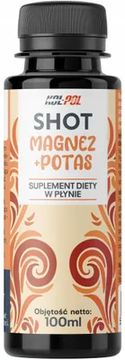 Zdjęcie produktu dla SHOT MAGNEZ + POTAS 100ml Magnez Potas + Witamina B6 Suplement Kol-Pol