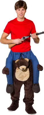 Produktbild von O7815-H-180-195 Bär CARRY ME Huckepack trag mich Kostüm Gr.180 bis 195 cm Körpergröße