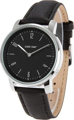 Produktbild von Zeit-Bar Funk-Armbanduhr Damen, Metallgehäuse, Leder-Uhrband
