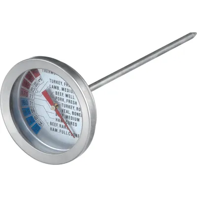 Obrázek produktu pro LAMART LT5022 Teploměr z nerezové sondy, ciferník z hliníkového rámečku a sklíčka, nerez, stříbrná / černá, délka 12 cm