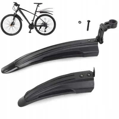 Produktbild von Fahrrad Schutzblech Set 24–28 Zoll MTB E-Bike Trekking Citybike Spritzschutz Vorne Hinten Schwarz