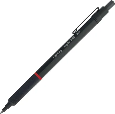 Obrázek produktu pro rOtring 1904260 - Zatahovací pero s klipem - černé - kovové - 2 mm