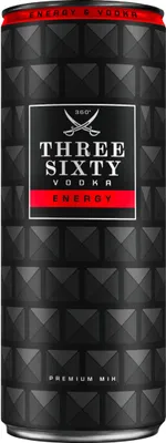 Produktbild von Three Sixty Vodka + Energy 10% 0,33l