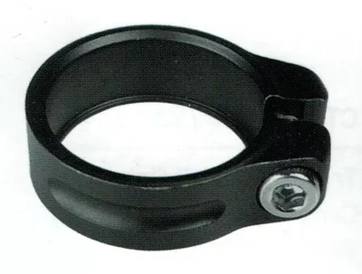 Produktbild von Sattel Klemmschelle 28,6 mm Alu mit ISK schwarz