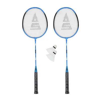 Produktbild von SULOV® Badminton-Set, 2 Schläger, 2 Bälle, Tasche - blau