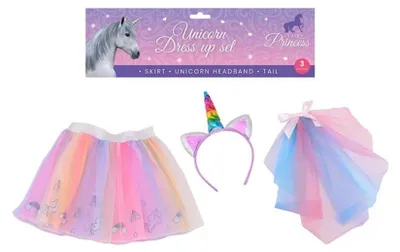 Immagine prodotto di Set 3 pezzi per il travestimento da unicorno 27677