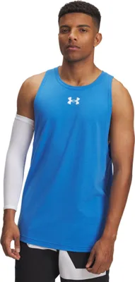 Obrázek produktu pro Under Armour Baseline Bavlna – tričko bez rukávů, modré, velikost S, pánské, modré, velikost S