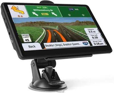 Produktbild von 7-Zoll-Automatik-GPS, GPS geeignet für schwere Lastwagen, automatische Navigation mit HD-Touchscreen, mehrsprachige Sprachbegleitung, Karten von VK und Europa (2024) installiert, e lebenslange Aktualisierung, geeignet für Autos, mit 7-Zoll-Schwarz-Glas-Display