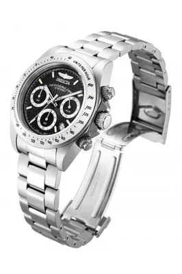 Obrázek produktu pro Invicta Speedway 9223 Pánské Hodinky - Quartz Hnutí - Nerezová Ocel s Černým Ciferníkem - 39 mm