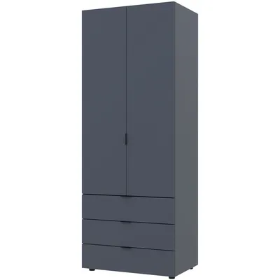 Zdjęcie produktu dla nabbi Szafa dwudrzwiowa z szufladami Gores - grafit