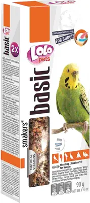 Zdjęcie produktu dla LoLo Pets Basic - Smakers NA PIERZENIE dla papużki falistej 2szt 90g