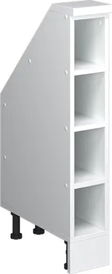 Zdjęcie produktu dla Vicco Szafa na dach skośny Rion, 15 x 81.6 cm z 4 przegrodami, Biały