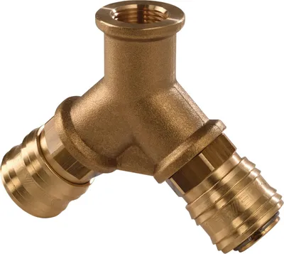 Obrázok produktu pre Rozdeľovač so závitom G 3/8 / 15,39 mm (vnútorný závit), 2 spojky DN 7,2