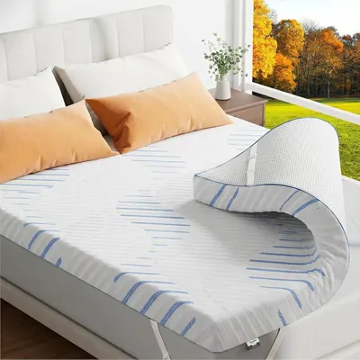 Obrázek produktu pro Matrace s vrstvou z gelové paměťové pěny, 7-zónová podpora, rozměry 90x200 cm, vhodná pro postel s pružinovou základnou