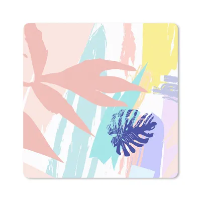 Produktbild von MuchoWow® Mauspad Mousepad Sommer - Gelb - Strand 20x20 cm - Mousepads - Maus Mat - Pad - Mausunterlage - Desk Mat - Bureauartikeln