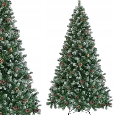 Produktbild von Diamenten-Beschneiter Weihnachtsbaum 180 cm Künstlich Premium + Ständer, 600