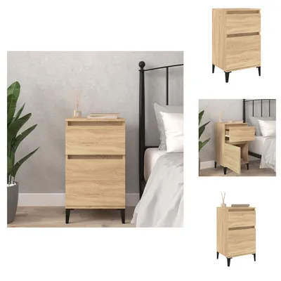 Obrázek produktu pro vidaXL Noční stolek Sonoma dub 40x35x70 cm - Noční stolky
