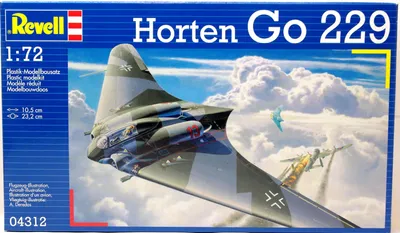 Zdjęcie produktu dla Revell Horten Go 229, Model samolotu stałopłatowego, Zestaw montażowy, 1:72, Horten Go 229, Plastik, Second World War
