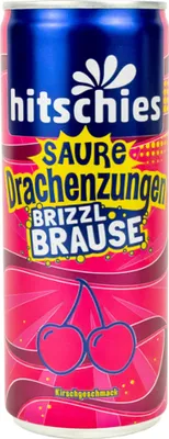 Image de hitschies Langues de dragon acidulées brizzl effervescent cerise boîte 250ml