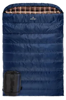 Produktbild von Mammoth Doppel-Schlafsack in Königsgröße; Warm und Bequem für Familien-Camping