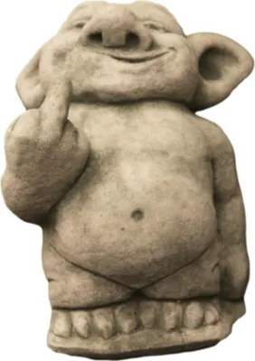Produktbild von Schöner Troll Finger aus Steinguss Neu Frostfest Witterungsbeständig DE-564