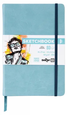 Immagine prodotto di Darwi For You DF80014210008C - Quaderno a cucito, sketchbook, formato 14x21 cm, 140g, 80 fogli