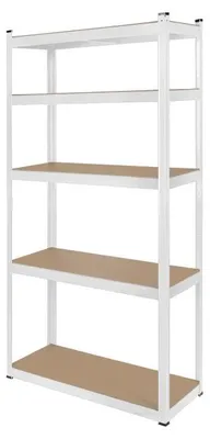 Obrázok produktu pre Kovové regály Rebel 180x90x40cm, 750kg, 5 políc, pracovný stôl
