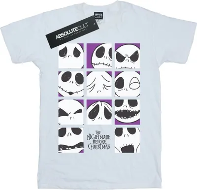 Produktbild von Disney - "Nightmare Before Christmas Many Faces Of Jack" T-Shirt für Herren BI43773 (XXL) (Weiß)