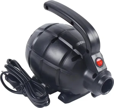 Zdjęcie produktu dla Wysokociśnieniowa pompa powietrza – elektryczna pompa powietrza do pontonów – wydajność 1000 l/min – moc 600 W – napięcie 220 V – wtyczka UE – zestaw 4 dysz – kolor czarny