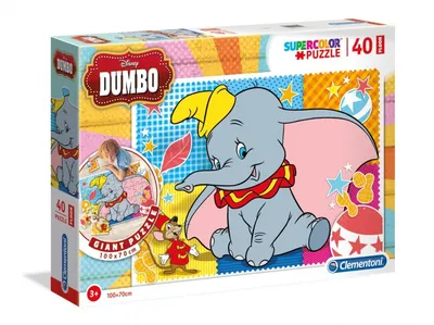 Obrázek produktu pro Clementoni Disney Dumbo, 40 kusů, Kreslené filmy, 3 rok/roky
