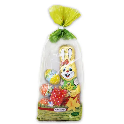 Produktbild von Riegelein Oster Mischbeutel aus feinster Vollmilchschokolade 225g