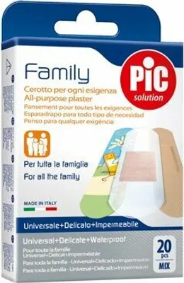 Immagine prodotto di PIC Family, confezione di cerotti antibatterici, 20 pezzi
