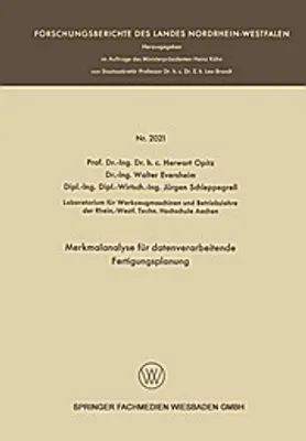 Obrázok produktu pre Merkmalanalyse für datenverarbeitende Fertigungsplanung