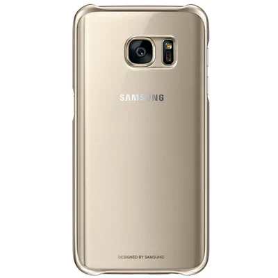 Produktbild von Samsung transparente Hülle EF-QG930CF für Galaxy S7 gold