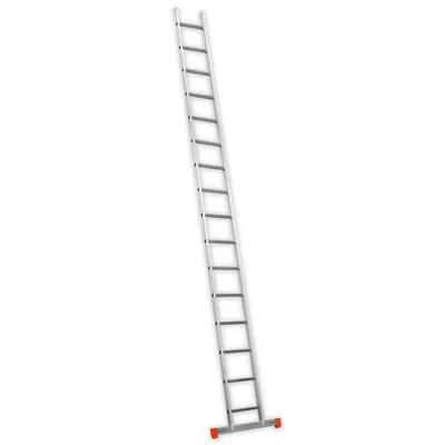 Image de Echelle simple alu FACAL 16 échelons Haut. travail 5.95 m Genia Barre stab. - GS500/B