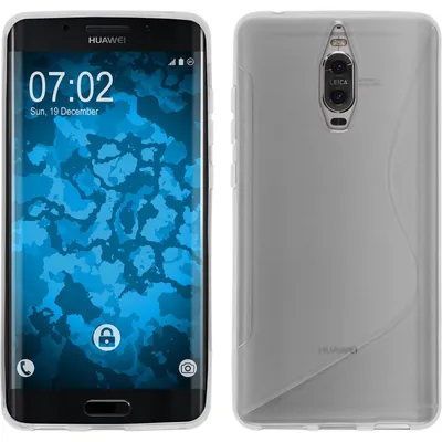 Produktbild von PhoneNatic Case kompatibel mit Huawei Mate 9 Pro - clear Silikon Hülle S-Style + 2 Schutzfolien