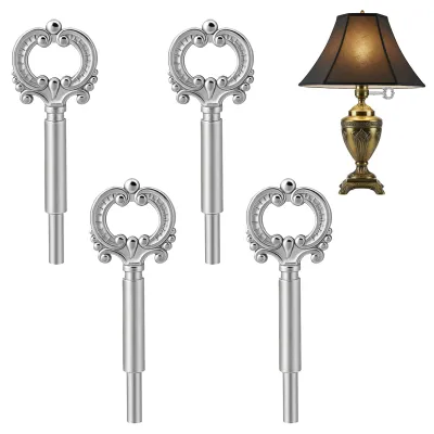 Image de 4 boutons de réglage pour lampes, interrupteurs vintage en laiton, pour lampes de table