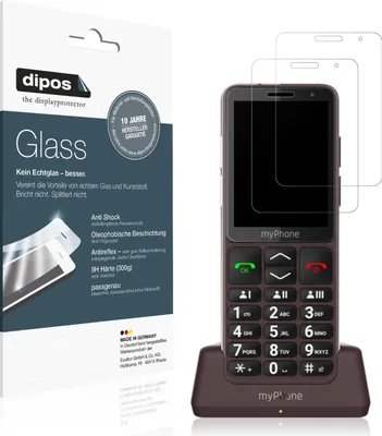 Produktbild von 2x dipos GlassAR myPhone Bueno LTE