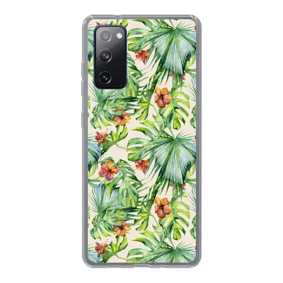 Produktbild von MuchoWow® Handyhülle Schutzhülle Hülle für Samsung Galaxy S20 FE Blume - Blatt - Muster Silikon Softcase Handy Hülle - Abdeckung