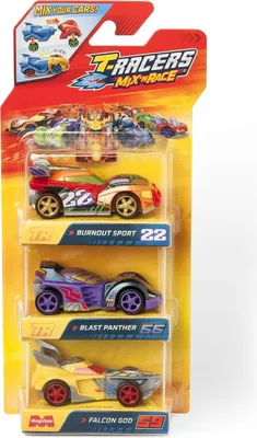 Image de T-Racers Mix ?N Race Pack 3 Blister 1 szt. mix