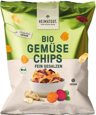 Produktbild von Heimatgut  Gemüse Chips fein gesalzen 100g