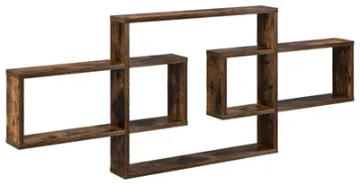 Image de vidaXL Étagère murale en bois imitation chêne, 130 x 10 x 50 cm
