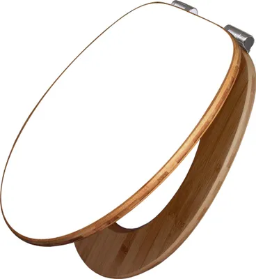 Produktbild von banjado Design WC Sitz Bambus Absenkautomatik -weiß - Toilettendeckel mit Absenkautomatik Holz/hochwertiger Bambus Klodeckel/WC-Sitz für alle gängigen Toiletten [TDB2-0024]