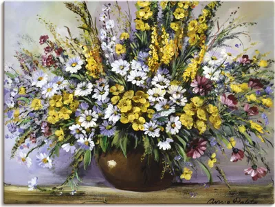 Produktbild von ARTland Leinwandbild Herrlichkeit von Gänseblümchen Größe: 60x45 cm
